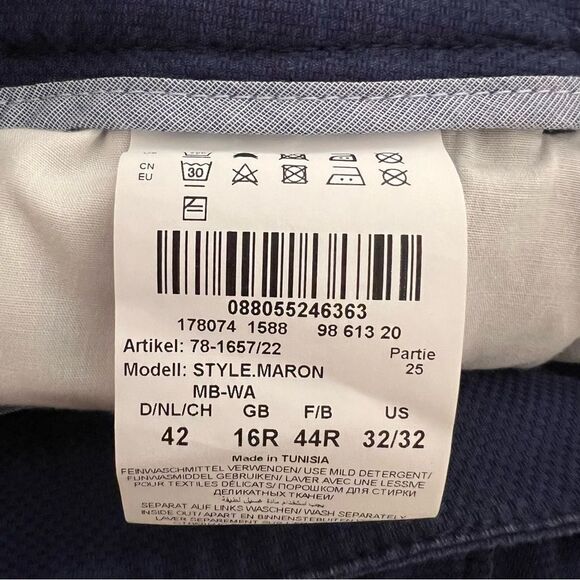 Brax Feel Good  Modern Fit stretch pants Blue Mens Size 32 32X28 Casual Work - Picture 7 of 8